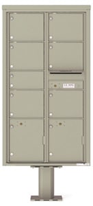 Florence 4C Pedestal 4C16D-07-P Postal Grey