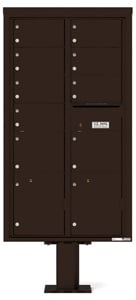 Florence 4C Pedestal 4C16D-09-P Dark Bronze