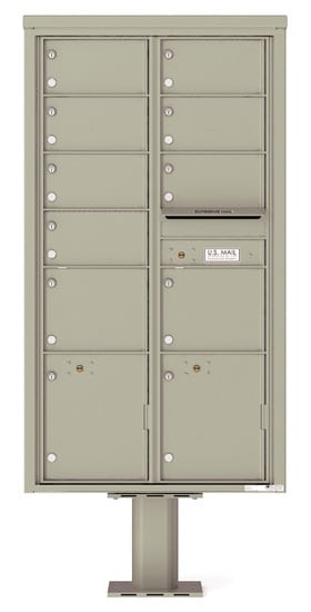 4C16D09-P Commercial 4C Pedestal Mailboxes