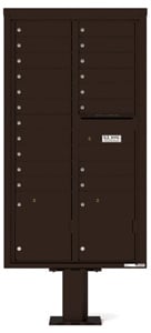 Florence 4C Pedestal 4C16D-19-P Dark Bronze