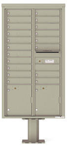 Florence 4C Pedestal 4C16D-19-P Postal Grey