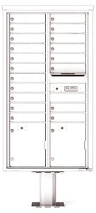Florence 4C Pedestal 4C16D-19-P White