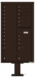 Florence 4C Pedestal 4C16D-20-P Dark Bronze