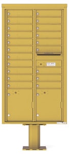 Florence 4C Pedestal 4C16D-20-P Gold Speck