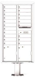 Florence 4C Pedestal 4C16D-20-P White