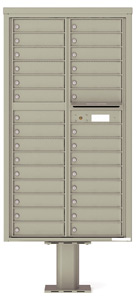 Florence 4C Pedestal 4C16D-29-P Postal Grey