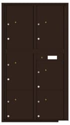 Florence 4C Mailboxes 4C16D-6P Dark Bronze