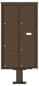 Florence 4C Pedestal 4C16D-6P-P Antique Bronze