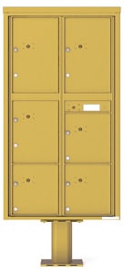 Florence 4C Pedestal 4C16D-6P-P Gold Speck