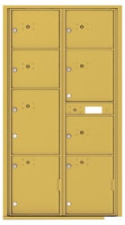 Florence 4C Mailboxes 4C16D-8P Gold Speck