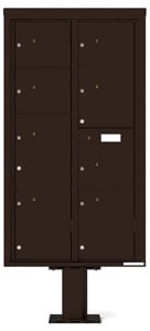 Florence 4C Pedestal 4C16D-8P-P Dark Bronze