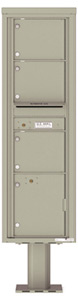 Florence 4C Pedestal 4C16S-03-P Postal Grey