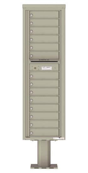 4C16S14-P Commercial 4C Pedestal Mailboxes