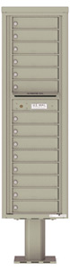 Florence 4C Pedestal 4C16S-14-P Postal Grey