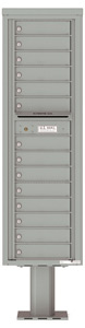 Florence 4C Pedestal 4C16S-14-P Silver Speck