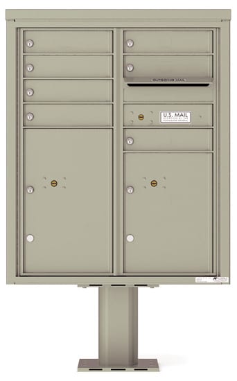 4CADD07-P Commercial 4C Pedestal Mailboxes