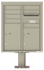Florence 4C Pedestal 4CADD-07-P Postal Grey