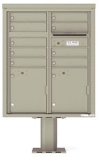 Florence 4C Pedestal 4CADD-09-P Postal Grey