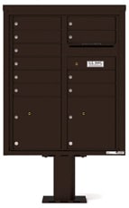 Florence 4C Pedestal 4CADD-10-P Dark Bronze