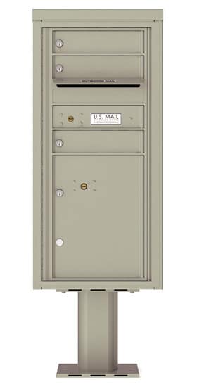4CADS03-P Commercial 4C Pedestal Mailboxes
