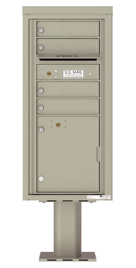4CADS04-P Commercial 4C Pedestal Mailboxes