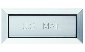 Florence Letter Drop Anodized Aluminum