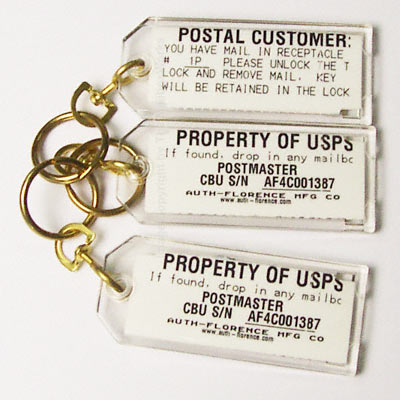 Parcel Key Tag Florence 4C Mailboxes