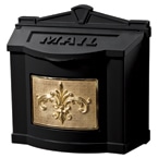 Gaines FleurDeLis Wall Mount Black Brass