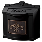 Gaines FleurDeLis Wall Mount Black Bronze