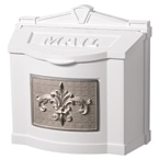 Gaines FleurDeLis Wall Mount White Nickel