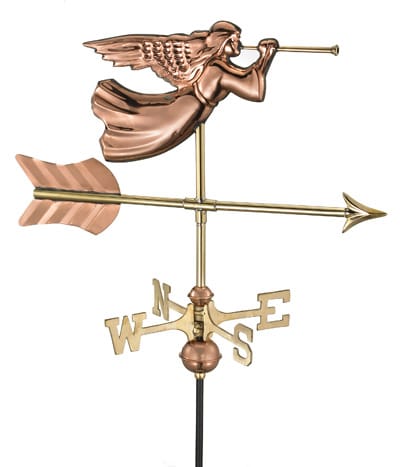 Good Directions Copper Angel Cottage Weathervane