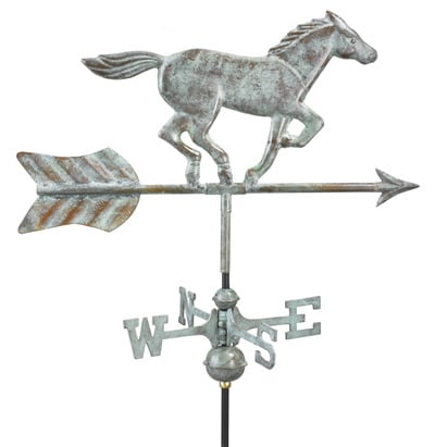 Good Directions Copper Horse Cottage Weathervane
