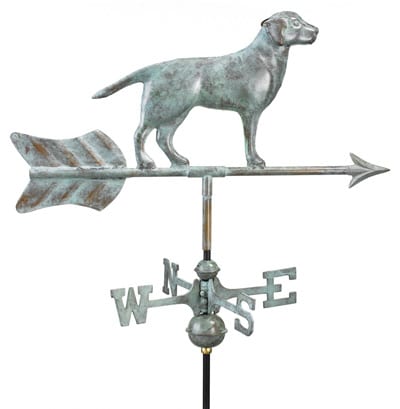 Good Directions Copper Labrador Cottage Weathervane