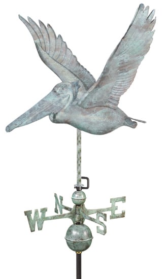 Good Directions Copper Pelican Weathervane