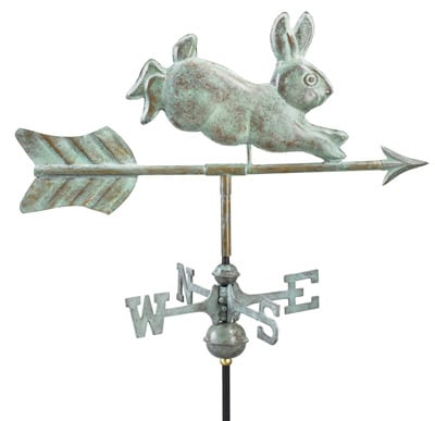 Good Directions Copper Rabbit Cottage Weathervane