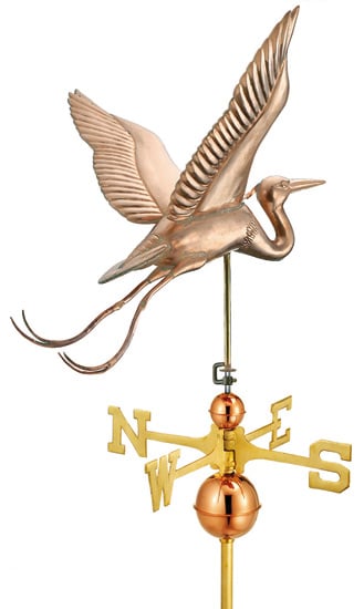 Good Directions Blue Heron Signature Weathervane