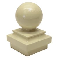 Gaines Mailboxes Post Finial Almond