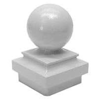 Gaines Mailboxes Post Finial White