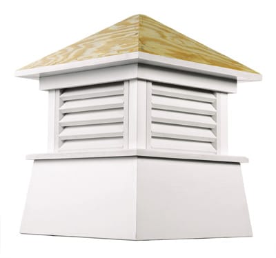 Good Directions Kent White Vinyl Cupola
