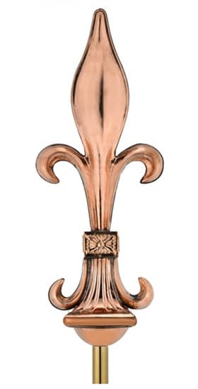Good Directions FleurDeLis Copper Finial