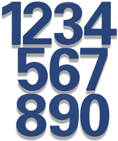 HouseArt Bonita Blue bFuller House Numbers