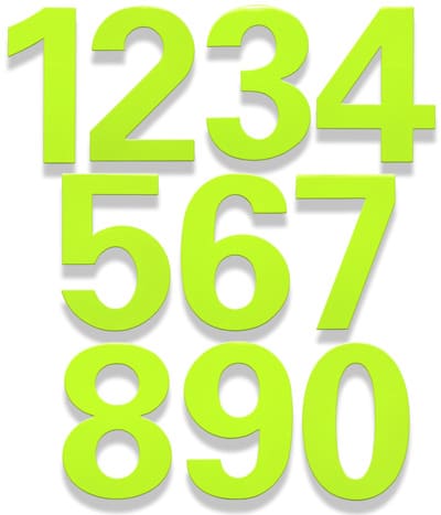 HouseArt Key Lime bFuller House Numbers