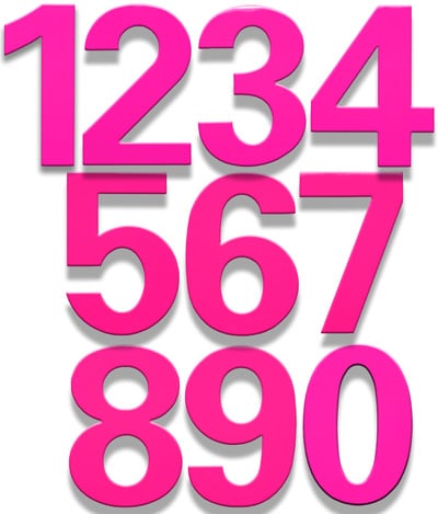 HouseArt Bougainvillea Pink bFuller House Numbers