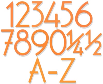 HouseArt Mango House Address Numbers Letters