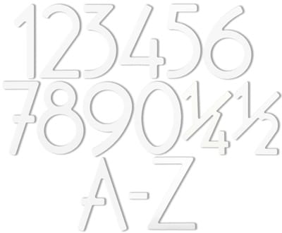HouseArt White House Address Numbers Letters