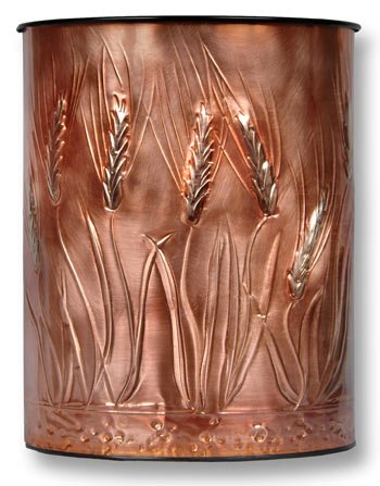 Hentzi Wheat Copper Waste Basket