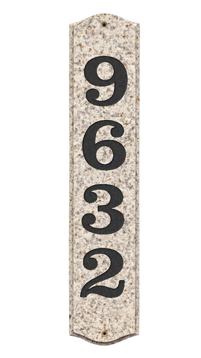 Qualarc Wexford Vertical Granite Address Plaque Product Image
