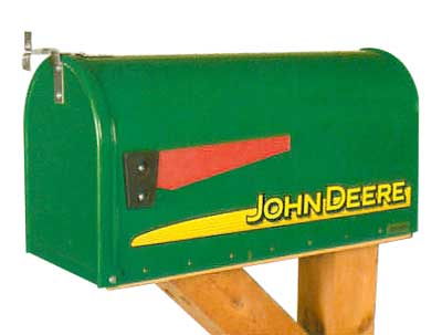 John Deere Logo Rural Novelty Mailbox