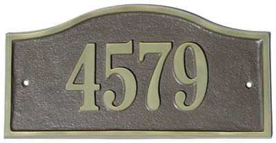 Majestic Solid Brass Kelso Address Plaques Product Image
