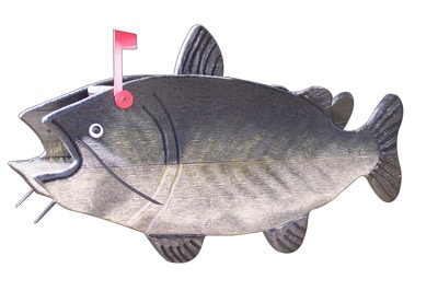 Woodendipity Style Catfish Novelty Mailbox